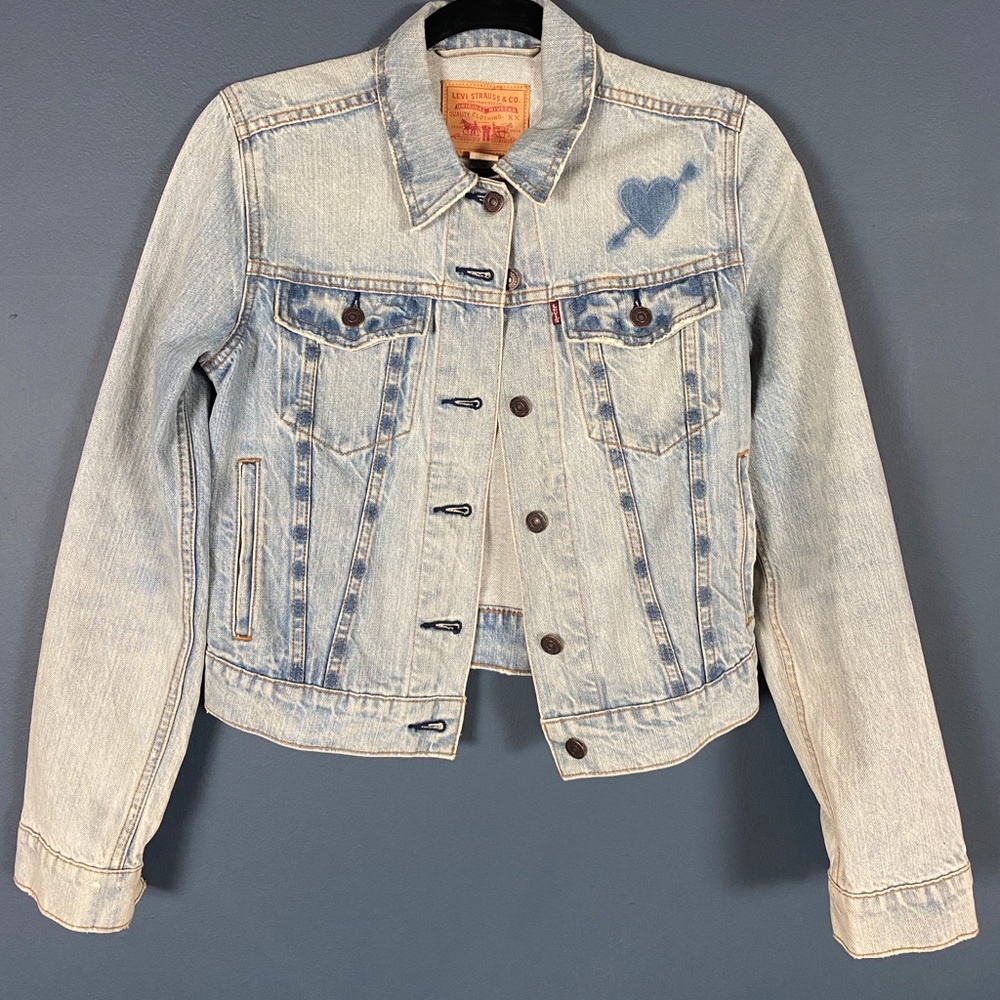 Vintage Levi’s Denim Trucker with heart detail